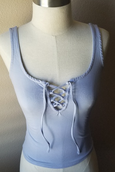 Cotton On Tops - Fitted lace up tank